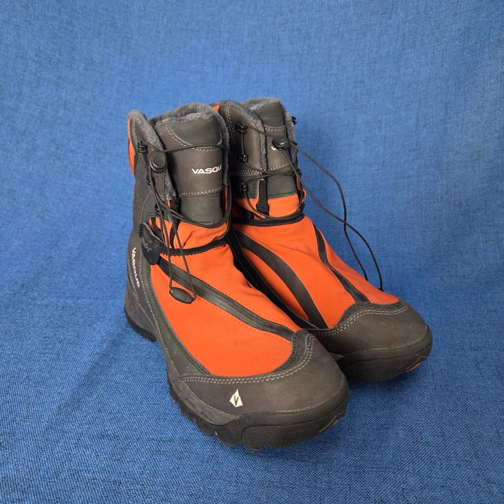 Vasque Mens Arrowhead UltraDry Winter Boots Insulated Waterproof Black Orange 10